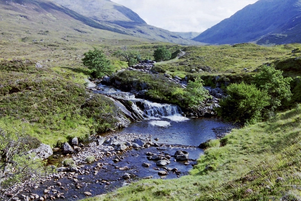 The Falls of Glomach waterfall