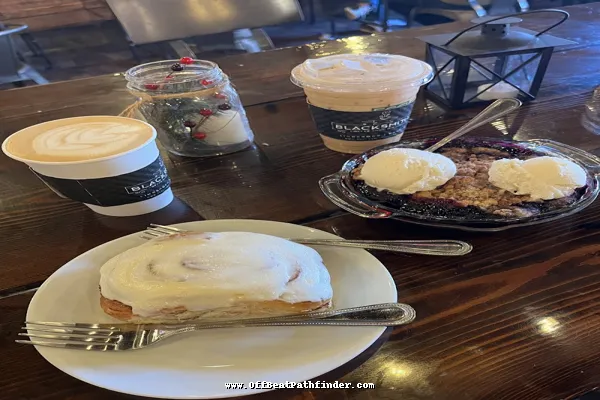 Cinnamon roll from Blacksmith Coffee Shop & Roastery