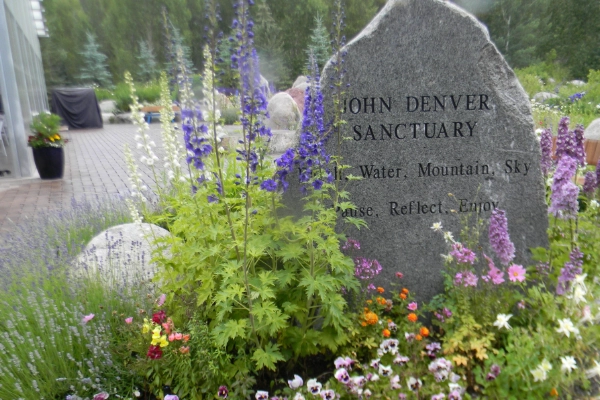Engraved lyrics at the John Denver Sanctuary