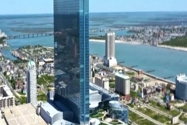 A modern, oceanfront suite at Ocean Casino Resort