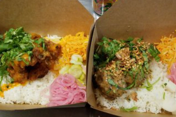 A Taiwanese-style bun from Ekiben