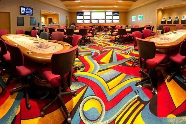 A modern, elegant room at the Hollywood Casino Hotel