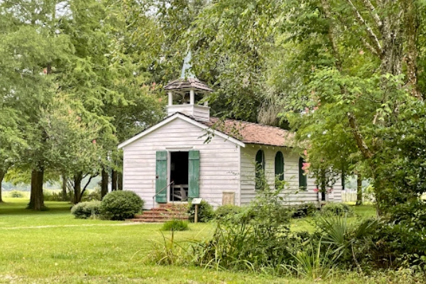 Historic Cajun cabins at the LSU Rural Life Museum