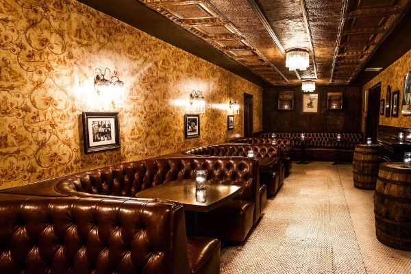 The hidden entrance to The 13th Gate Speakeasy