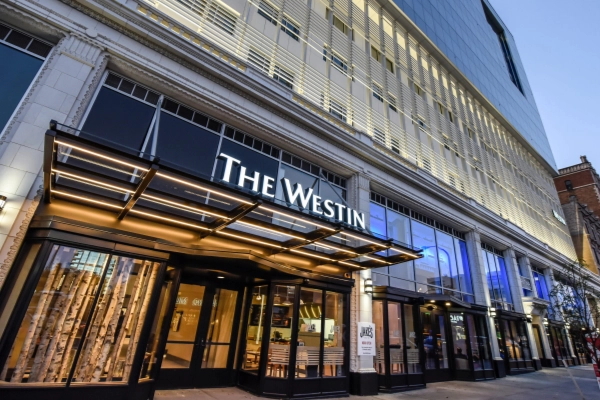A modern, elegant room at The Westin Buffalo