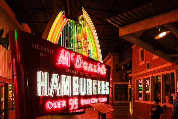 Vintage neon signs at the American Sign Museum