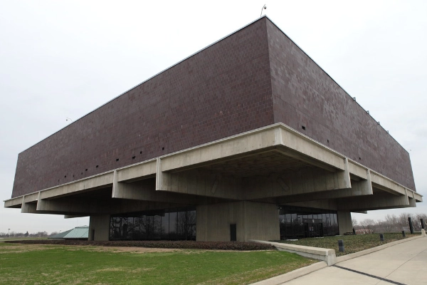 The 1950s Lustron Home exhibit at the Ohio History Center