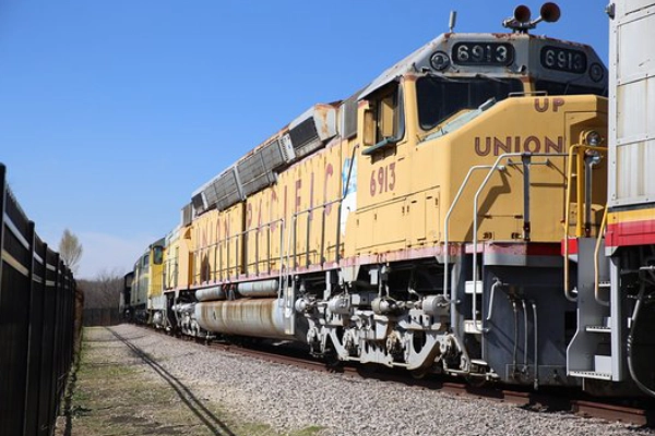 Vintage locomotives at the Museum of the American Railroad
