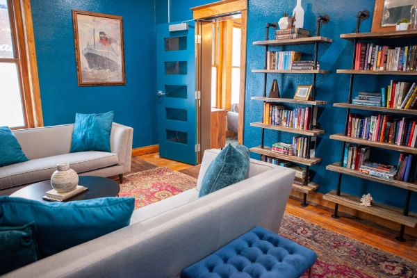A clean, simple room at the 11th Avenue Hostel