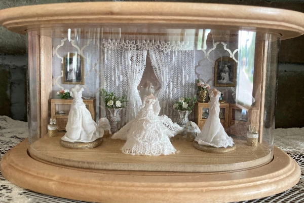 A detailed dollhouse at the Museum of Miniatures, Dolls and Toys