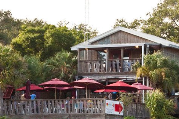 Fried oysters at the divey Dewey Destin’s Seafood shack