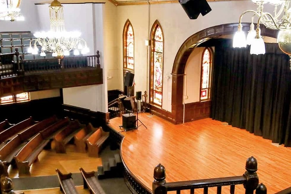 The historic building of the Hayti Heritage Center