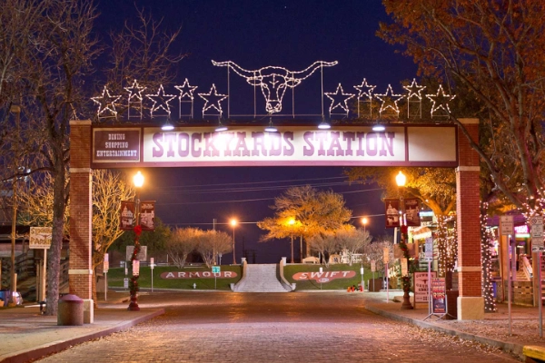 Historic cattle pens at the Fort Worth Stockyards