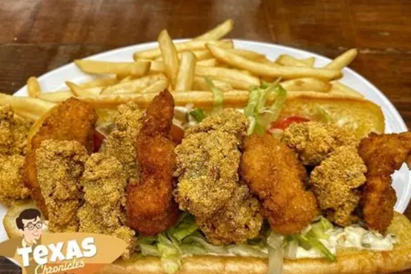 A plate of fried oysters from Shrimp ‘N Stuff