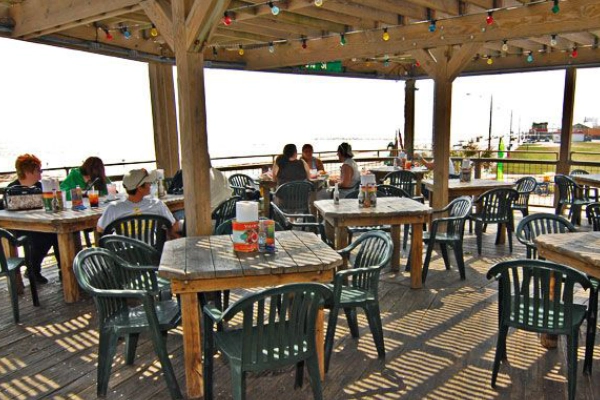 A Gulf po’boy from The Spot on the Seawall