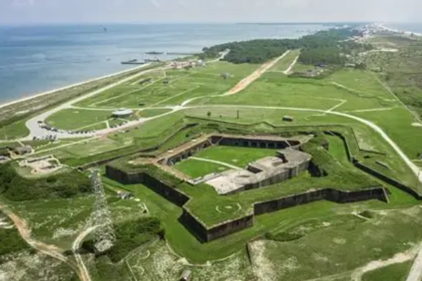 The 1834 fortress of Fort Morgan