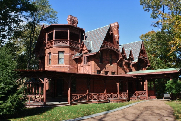 The unique, Gothic-style Mark Twain House & Museum