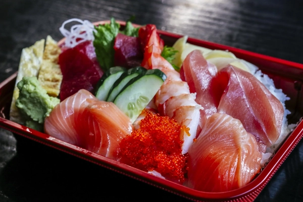 A fresh poke bowl from Mitch’s Fish Market