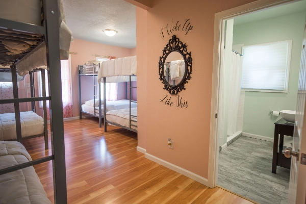 A common area at the Wanderstay Houston Hostel