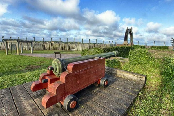 The reconstructed Fort Caroline National Memorial