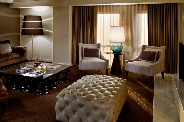 A modern, chic room at The Fontaine