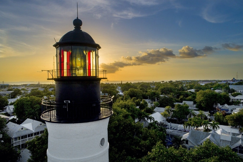 A scenic view of Key West, Florida