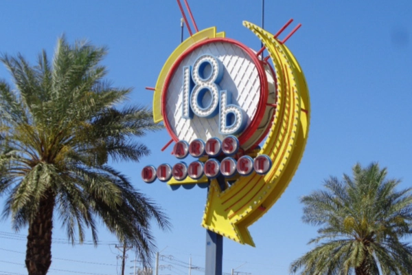 Vibrant murals in the 18b Arts District of Las Vegas
