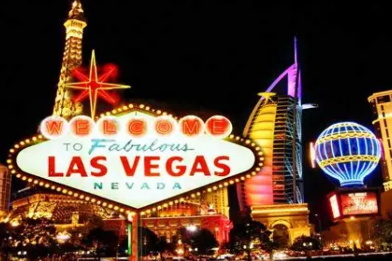 A scenic view of Las Vegas, Nevada