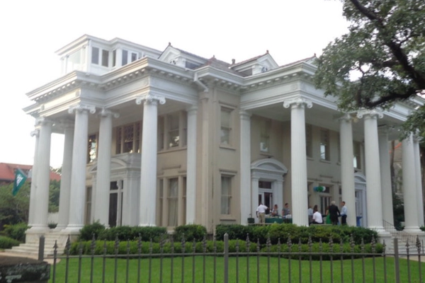 The historic Zemurray Stone House with Victorian decor