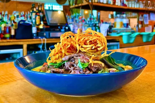 A quirky dish served at the Beauty Shop restaurant