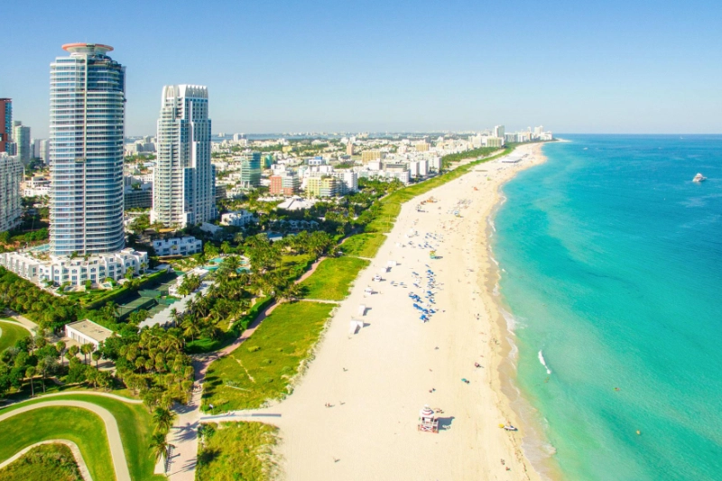 A scenic view of Miami, Florida