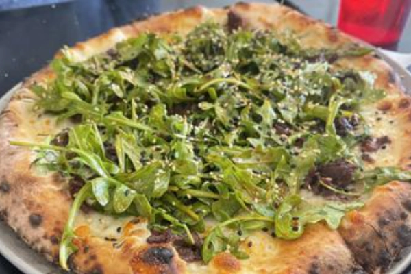 A Korean BBQ pizza from Pizzeria Lola