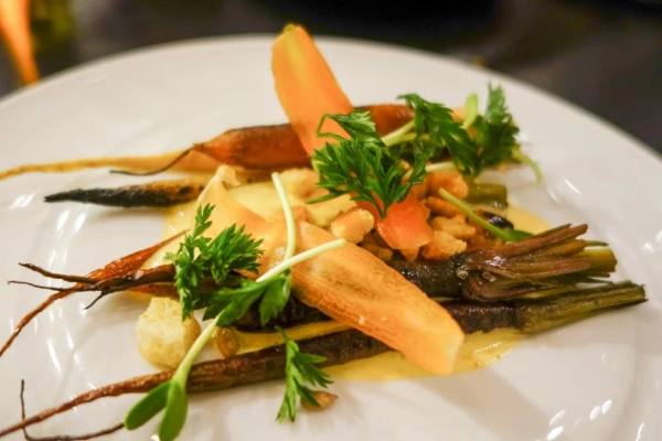 A dish of duck breast at Spoon and Stable