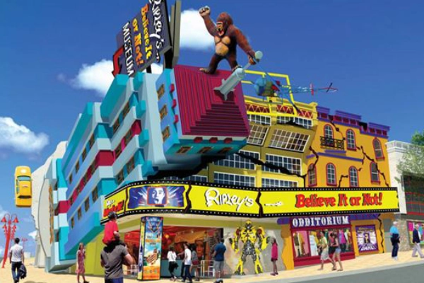 The unique exterior of Ripley’s Believe It or Not! Odditorium