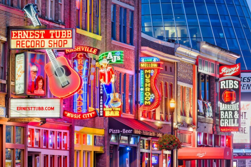 A scenic view of Nashville, Tennessee