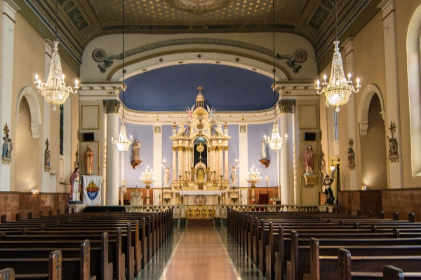 The historic Old Ursuline Convent in the French Quarter
