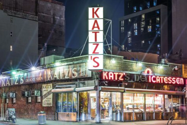 Pastrami sandwich from Katz’s Delicatessen