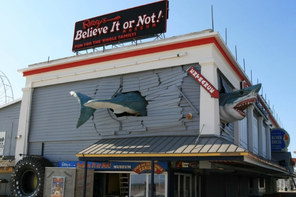 The unique exterior of Ripley’s Believe It or Not! Odditorium