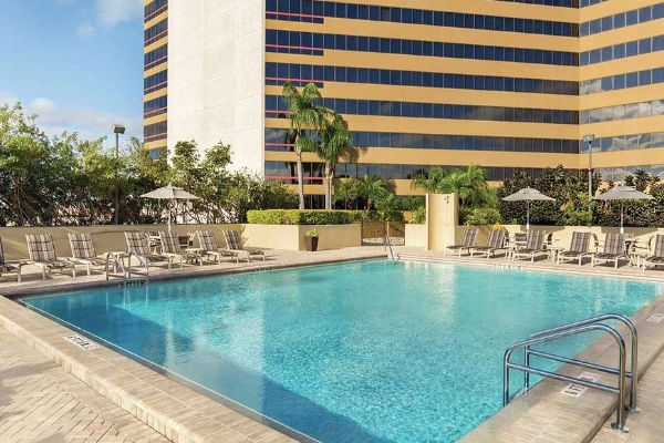 View from a room at DoubleTree by Hilton Downtown Orlando