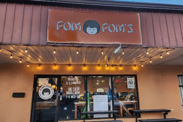 Interior of the quirky Pom Pom’s Teahouse