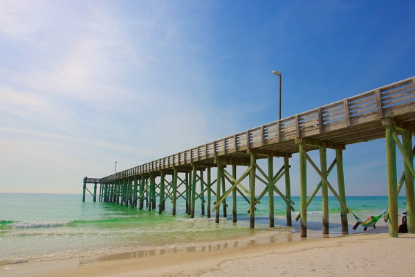 A view of the jetty at St. Andrews State Park