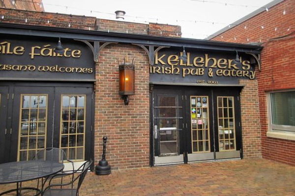 A walleye sandwich at Kelleher’s Irish Pub