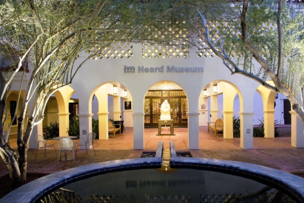 Native American artifacts on display at the Heard Museum