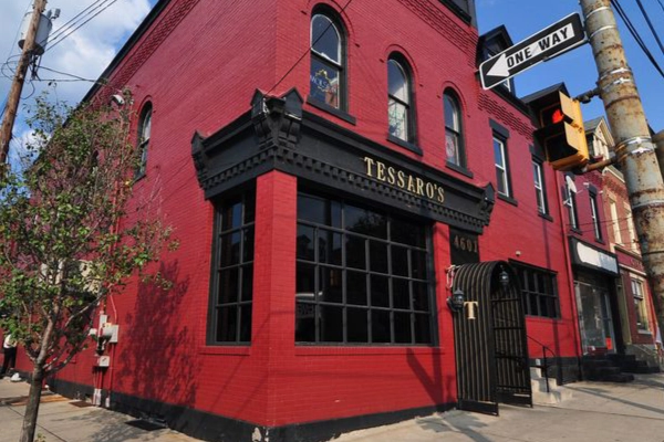 A classic burger from Tessaro’s Bar