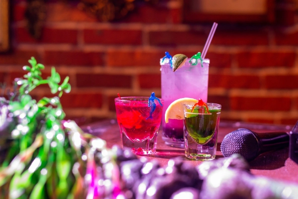 A live mermaid performance at the Dive Bar Tiki Lounge
