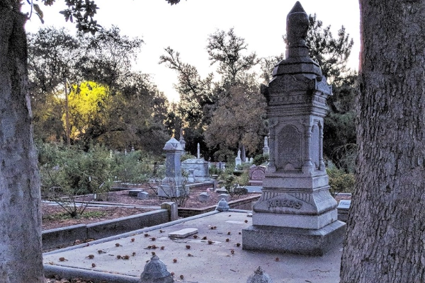 Quirky Victorian headstones at the Old City Cemetery
