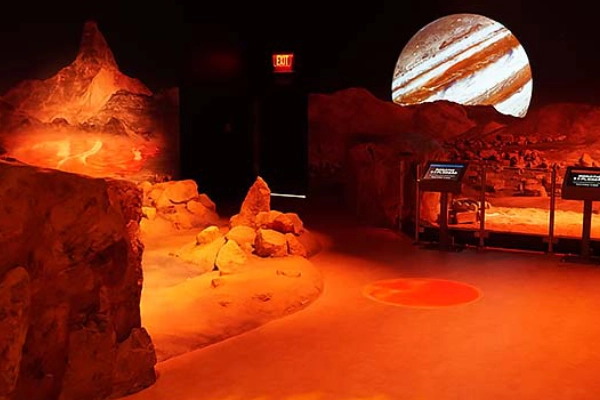 A cosmic exhibit at the Clark Planetarium