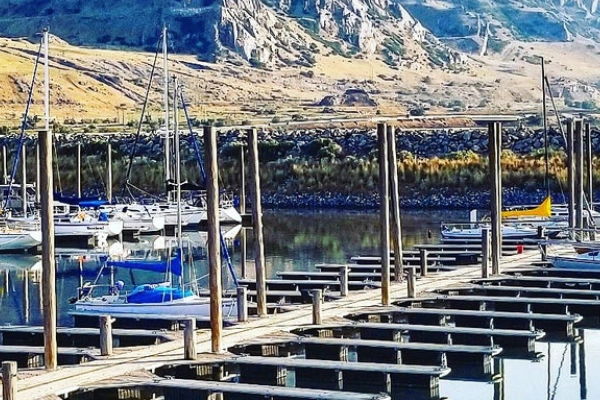 The surreal, salt-crusted shores of the Great Salt Lake Marina