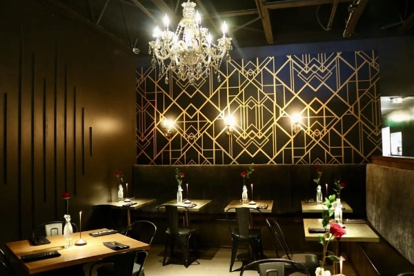 The hidden entrance to the Underbelly Speakeasy