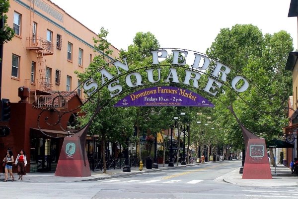 A variety of food options at San Pedro Square Market